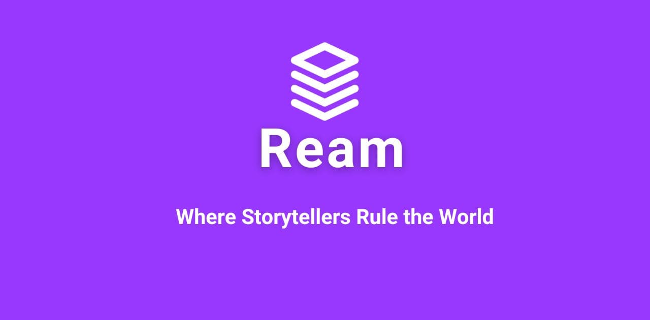 I’m now on Ream Stories!