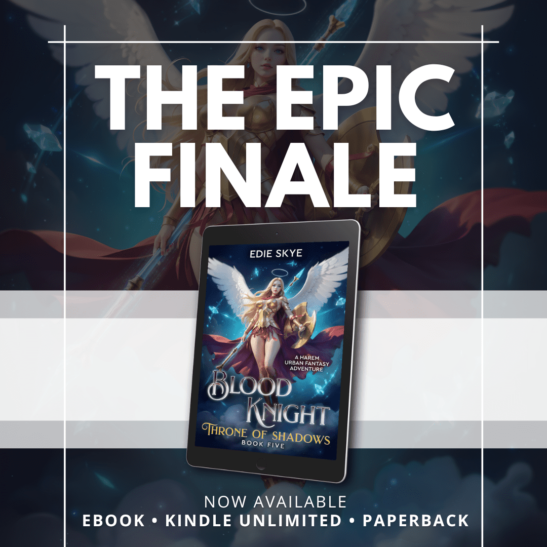 Blood Knight #5: Throne of Shadows is out today! ✨ Also, Books #1-4 are just $.99 thru 5/21! 😮